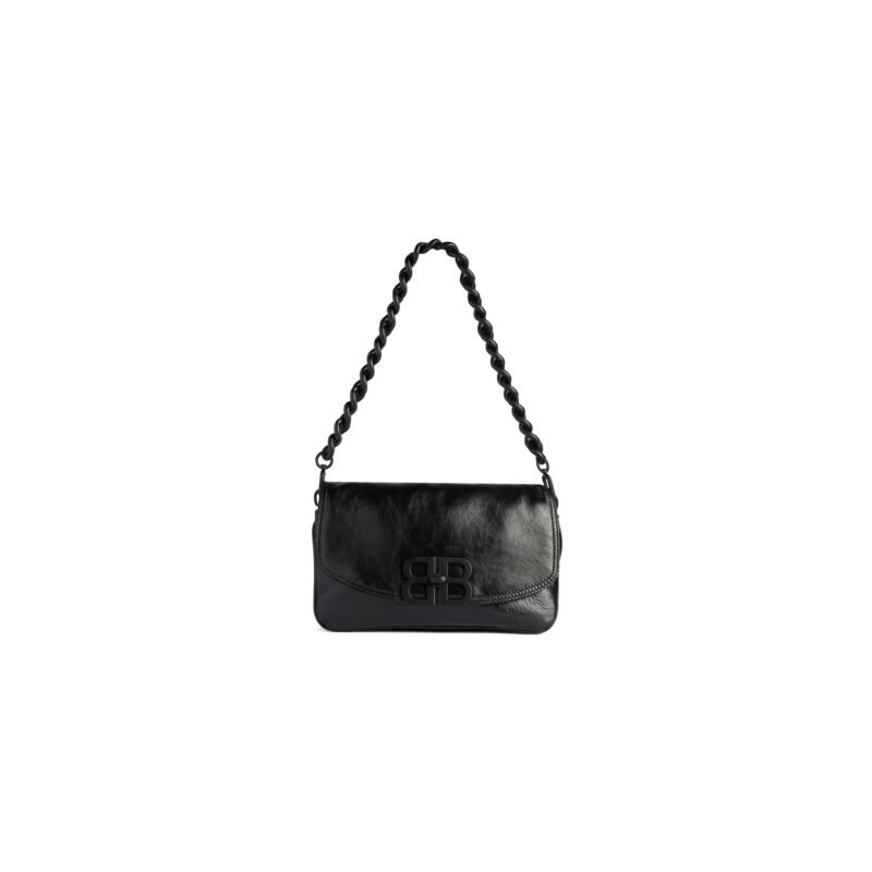 balenciaga Bb Soft Small Flap Bag in Black 7485982AA261000