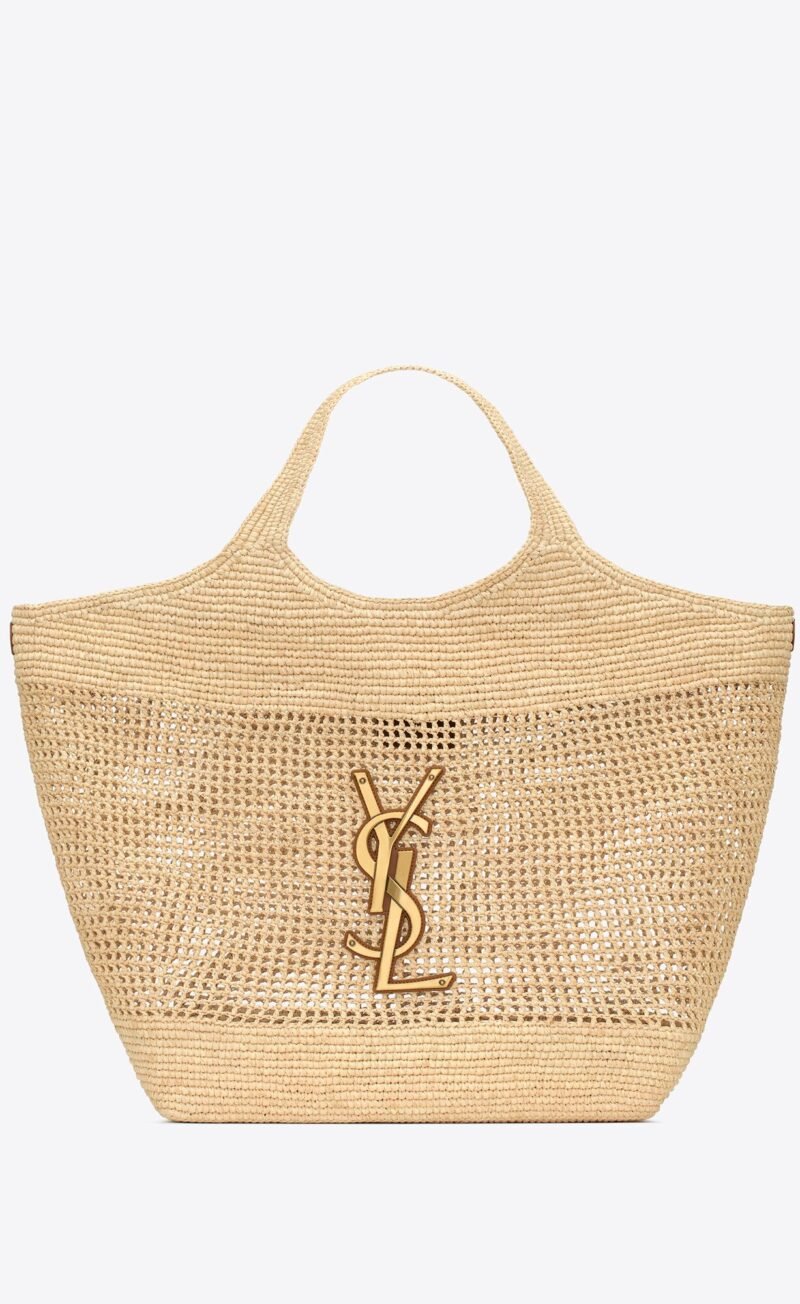 YSL icare in raffia bags 772191GAAEK2063