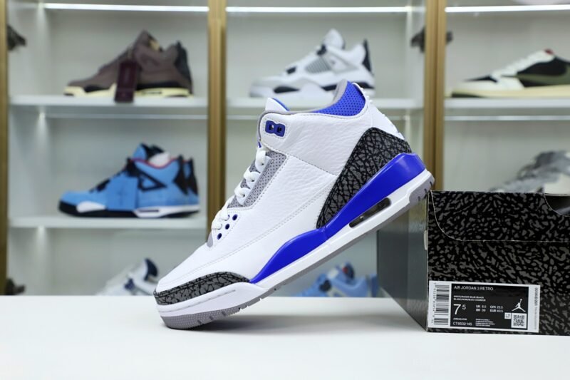 AIR JORDAN 3 RETRO 'RACER BLUE' (CT8532-145)